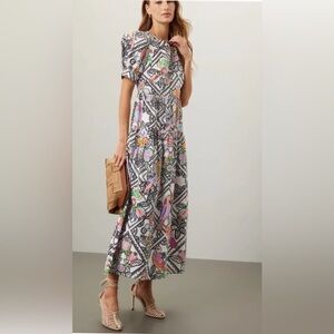 Banjanan Vibrant Geometric Maxi Dress